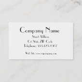 Deko Dog Walker Visitenkarte (Rückseite)