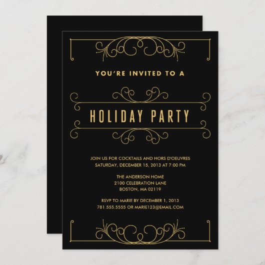 DEKO| EINLADUNG DER HOLIDATEI (Vorne/Hinten)