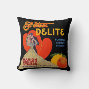 Deko El-West Delite Florida Citrus Fruit 1930 Kissen