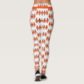 Deko-Element in tieforangen Leggings (Rückseite)