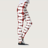 Deko-Element in tiefroten Leggings (Rechts)