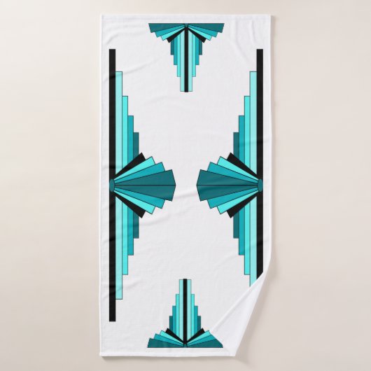 Deko-Elemente in aquamarin grün Badehandtuch (Badehandtuch)