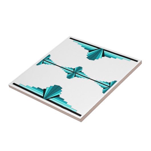 Deko-Elemente in aquamarin grün Fliese (Seite)