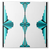 Deko-Elemente in aquamarin grün Fliese (Vorderseite)