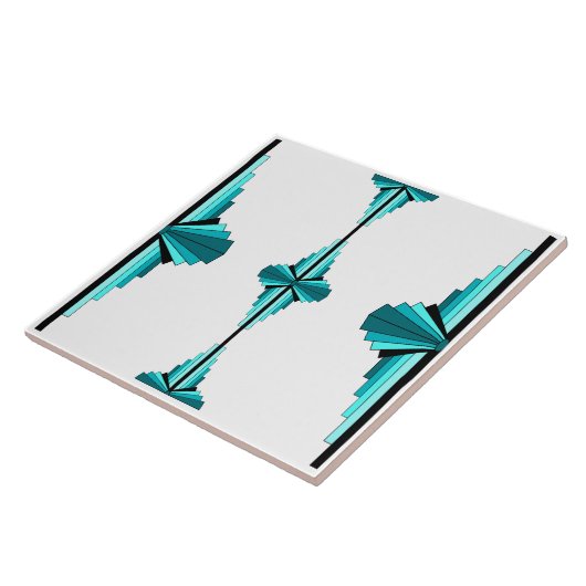 Deko-Elemente in aquamarin grün Fliese (Seite)