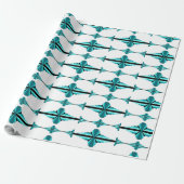 Deko-Elemente in aquamarin grün Geschenkpapier (Ungerollt)
