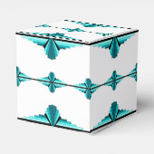 Deko-Elemente in aquamarin grün Geschenkschachtel (Rückseite)