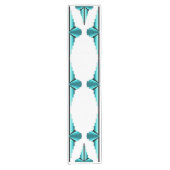 Deko-Elemente in aquamarin grün Kurzer Tischläufer (Vorderseite)