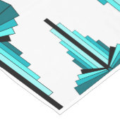 Deko-Elemente in aquamarin grün Kurzer Tischläufer (Ecke)