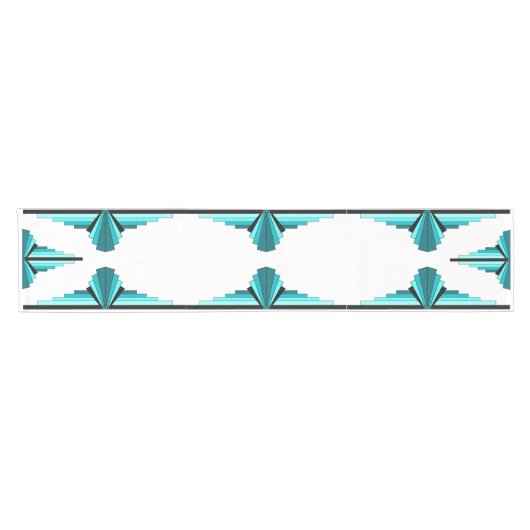 Deko-Elemente in aquamarin grün Kurzer Tischläufer (Horizontal)