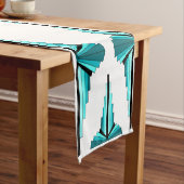 Deko-Elemente in aquamarin grün Kurzer Tischläufer (Beispiel)