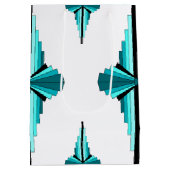 Deko-Elemente in aquamarin grün Mittlere Geschenktüte (Rückseite)