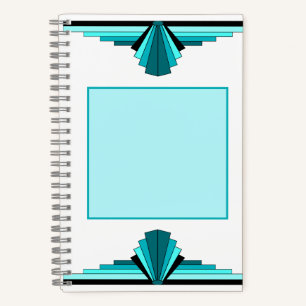 Deko-Elemente in aquamarin grün Notizblock