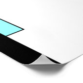 Deko-Elemente in aquamarin grün Poster (Ecke)