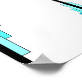 Deko-Elemente in aquamarin grün Poster (Ecke)