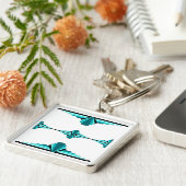 Deko-Elemente in aquamarin grün Schlüsselanhänger (Seite)