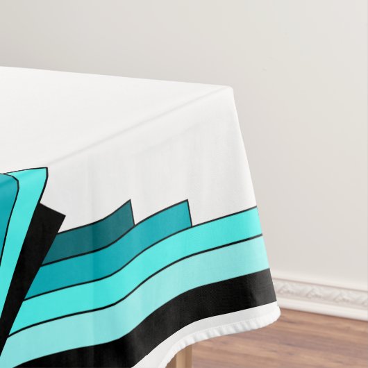 Deko-Elemente in aquamarin grün Tischdecke (Beispiel)