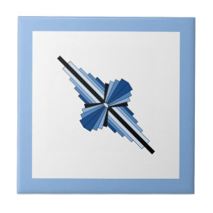 Deko-Elemente in Blau, Marine und Schwarz Fliese