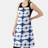 Deko-Elemente in dunkelblauer Schürze (InSitu)