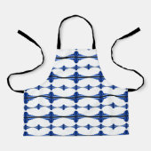 Deko-Elemente in dunkelblauer Schürze (Vorderseite)