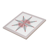 Deko-Elemente in dunkler Rose und Blau Fliese (Seite)