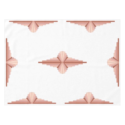 Deko-Elemente in einer Goldpalette der Rose Tischdecke (Vorderseite (Horizontal))