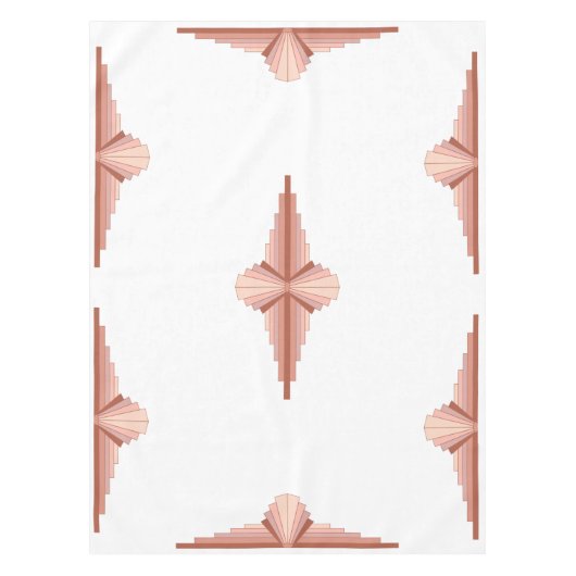 Deko-Elemente in einer Goldpalette der Rose Tischdecke (Vorderseite)