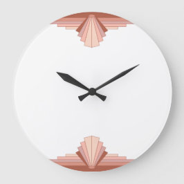 Deko-Elemente in Gold der vollen Rose01 Große Wanduhr