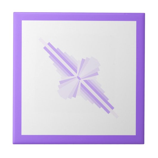 Deko-Elemente in hellen Purpurfarben Fliese (Vorderseite)