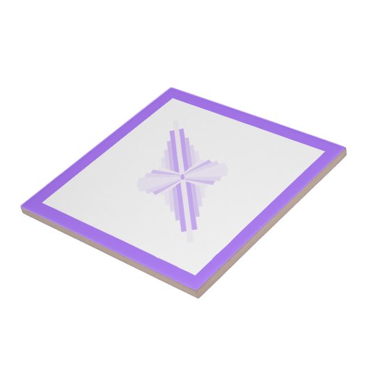 Deko-Elemente in hellen Purpurfarben Fliese (Seite)