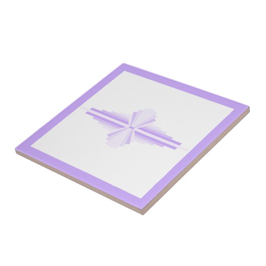 Deko-Elemente in hellen Purpurfarben Fliese (Seite)