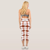 Deko-Elemente in Leggings mit orangefarbenen Capri (Rückseite)