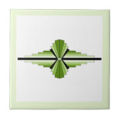 Deko-Elemente in mossartigen Grüntönen Fliese (Vorderseite)