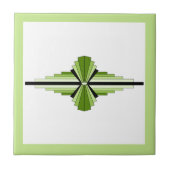 Deko-Elemente in mossartigen Grüntönen Fliese (Vorderseite)