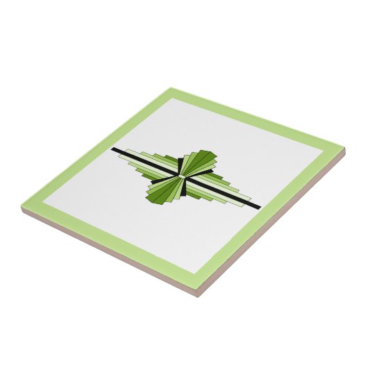 Deko-Elemente in mossartigen Grüntönen Fliese (Seite)