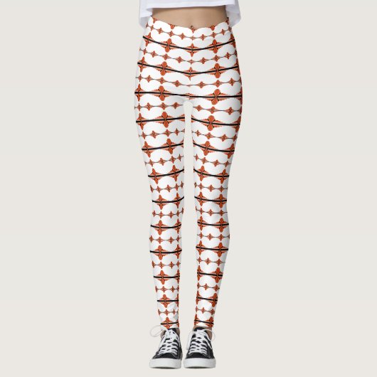 Deko-Elemente in Orange Leggings (Vorderseite)