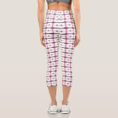 Deko-Elemente in pastellfarbener Rose Capri Leggings (Rückseite)