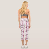 Deko-Elemente in pastellfarbener Rose Capri Leggings (Rückseite)