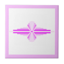 Deko-Elemente in rosa Fliese