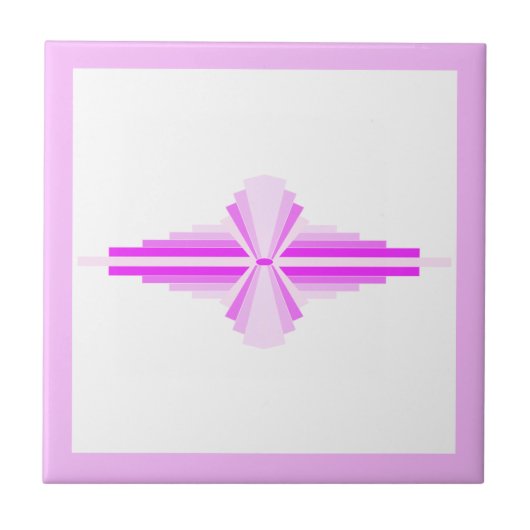 Deko-Elemente in rosa Fliese (Vorderseite)