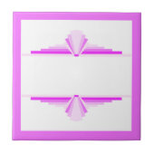Deko-Elemente in rosa Fliese (Vorderseite)