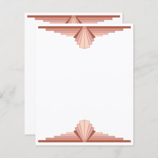 Deko-Elemente in Rose (Vorne/Hinten)