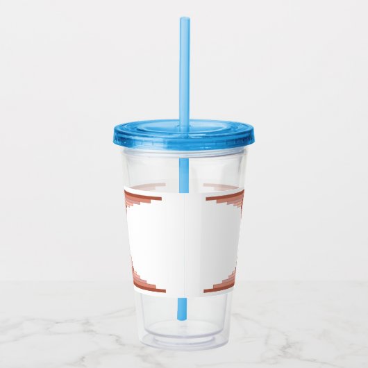 Deko-Elemente in Rose Acryltrinkbecher (Rechts)