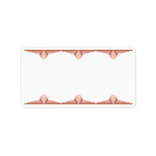 Deko-Elemente in Rose Adressaufkleber