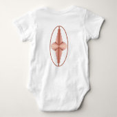 Deko-Elemente in Rose Baby Strampler (Rückseite)