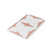 Deko-Elemente in Rose Badematte (Schrägansicht)