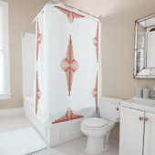 Deko-Elemente in Rose Duschvorhang (Beispiel)