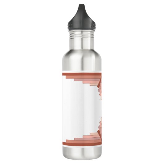 Deko-Elemente in Rose Edelstahlflasche (Links)