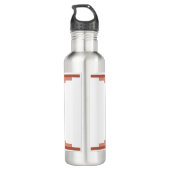 Deko-Elemente in Rose Edelstahlflasche (Rückseite)