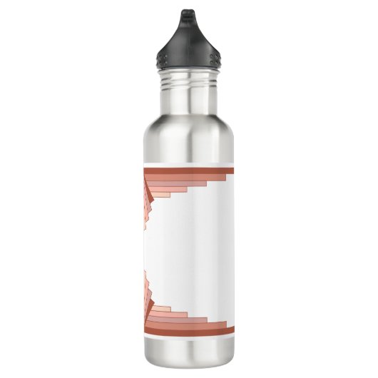 Deko-Elemente in Rose Edelstahlflasche (Rechts)